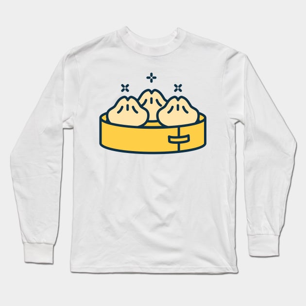 Dumpling Trio Long Sleeve T-Shirt by Jonathan Wightman